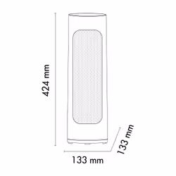 Argoclima Homer Interno Nero, Bianco 2000 W Riscaldatore ambiente elettrico con ventilatore - Vista aggiuntiva 6