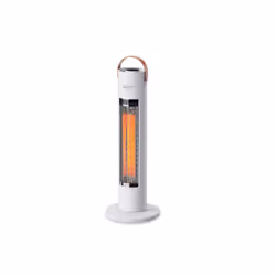 Argoclima Sting, Riscaldatore ambiente elettrico a infrarossi, Fibra di carbonio, Interno, Pavimento, Bianco, Manopola