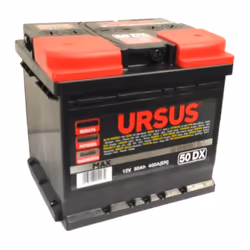 Batteria Ursus 50Ah 12V con maniglia: massima affidabilità e durata, ideale per tutti i veicoli. Pronta all'uso, non richiede ...