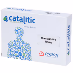 Cemon Catalitic Manganese Rame Oligoelementi 20 Fiale coadiuvante nel trattamento di sintomatologie ipo-reattive, con frequen ...