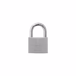 Corpo in ottone cromato lucido, arco in ottone cromato lucido con anello in gomma per proteggere meccanismi interni, 2 chiavi ...