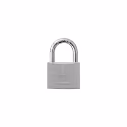 Corpo in ottone cromato lucido, arco in ottone cromato lucido con anello in gomma per proteggere meccanismi interni, 2 chiavi ...