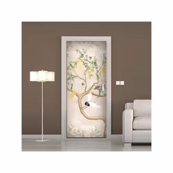 Rivestimento per Porte Rivestimento per porta - Texture Giapponese Cosa acquisto: Decorazione per porte Dimensioni: 83x210 cm ...