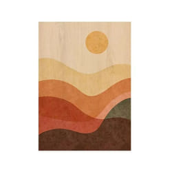 Quadro in legno 'desert sun', 47x67 cm
