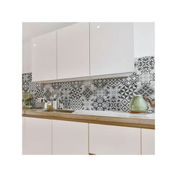 Paraschizzi Adesivo - Cementine Tortora L 180 x H 60 cm