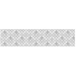 Crearreda - paraschizzi adesivo da cucina fantasia 'pewter tiles', 260x60 cm