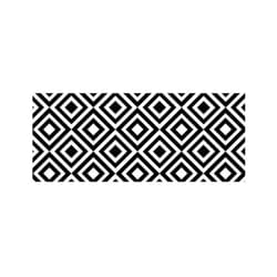 Crearreda - passatoia salvapavimenti 'black&white', 120x50 cm