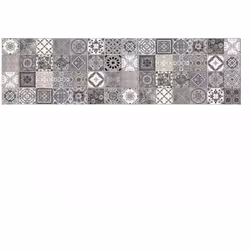 Passatoia in vinile "Runner" fantasia "Azulejos Vintage", 180x50 cm.La passatoia in vinile calpestabile, realizzata in Italia ...