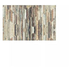 Crearreda - tappeto 'vintage wood' in vinile spessorato, 150x230 cm