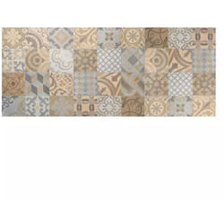 Crearreda - passatoia in vinile 'runner' fantasia 'cementine arancioni', 120x50 cm