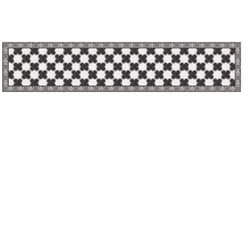 Crearreda - passatoia in vinile 'runner' fantasia 'marble chees', 240x60 cm