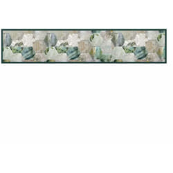 Crearreda - passatoia in vinile 'runner' fantasia 'tropical composition', 240x50 cm