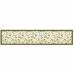 Passatoia in vinile "Runner" fantasia "Emerald Ramage", 240x50 cm.La passatoia in vinile calpestabile, realizzata in Italia c ...