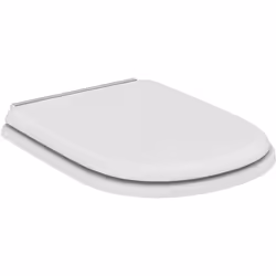 CALLA. Copriwater avvolgente compatibile 345x420x45 mm con chiusura normale e cerniere in acciaio, Bianco Chiusura standard c ...