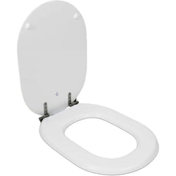 Ideal Standard - Fiorile, Copriwater avvolgente compatibile con chiusura normale, Cerniere in acciaio, T628701, Bianco