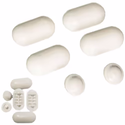 Paracolpi di ricambio Ideal Standard in gomma dura finitura bianco europeo classico. Prodotto adatto ai modelli TESI, FIORILE ...