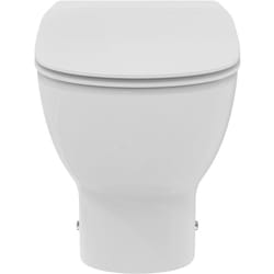 Tesi, wc a terra filo parete universale Aquablade, Copriwater sottile con chiusura normale, T353701, Bianco - Ideal Standard