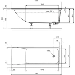 Vasca Inc.C.Air Van 160X70