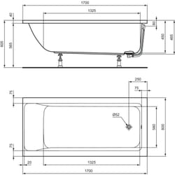 Vasca Inc.C.Air Van 170X80