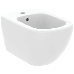Ideal Standard - Tesi, Bidet sospeso monoforo con fissaggi nascosti, T3552V1, Bianco Seta