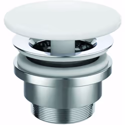 Guarnizione di scarico non chiudibile adatto soprattutto a lavabi senza troppopieno connessione: G 1 1/4" diametro del cappuc ...
