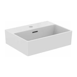 Ideal - Lavamani extra 450x350x150mm bianco monoforo, con troppopieno standard