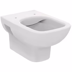 I.life a vaso wc sospeso RimLS+ con scarico a parete, senza sedile, fissaggi nascosti, bianco T452301