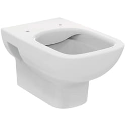 I.life a vaso wc sospeso RimLS+ con scarico a parete, senza sedile, fissaggi nascosti, bianco T452301