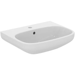 I.life a, Lavabo da 55cm con foro rubinetteria e troppopieno, T451201, Bianco - Ideal Standard