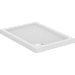 Eurovit, Piatto doccia rettangolare in ceramica 100x70cm. Bianco - Ideal Standard