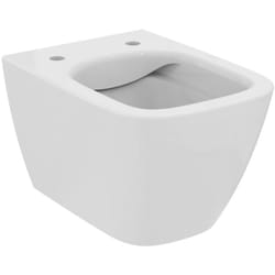 Ideal Standard - i.life S, WC sospeso RimLS+ con profondità ridotta a 48 cm e fissaggi completamente nascosti, T459201, Bianco
