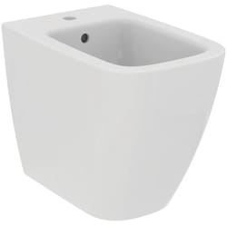 Ideal Standard - i.life b Bidet a terra monoforo per installazione filo parete con fissaggi completamente nascosti. Bianco