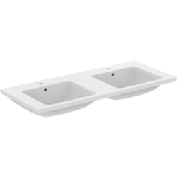 Ideal Standard - i.life B, Lavabo top da 120 cm con foro centrale per la rubinetteria e troppopieno, T460201, Bianco
