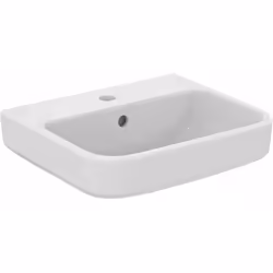 Lavabo sospeso in ceramica colore: bianco materiale: ceramica dimensioni: 450 x 380 x 160 mm installazione a parete con foro  ...