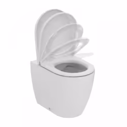 Vaso Ellisse Da Pavimento Completo Di Sedile Soft Close
