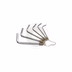 Serie Beta art. 96/ST6 chiavi esagonali con esecuzione cromata UNI 6753 - DIN 911 Serie da 6 pezzi Misura da 2,5 a 8 mm Con a ...