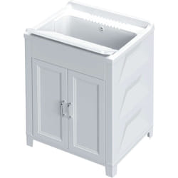 Kit Lavatoio Resina Antiacido 60X50 Cm Bianco