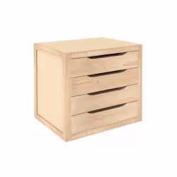 CASSETTIERA 3 - 4 POSTI Cassettiera in legno 3 cassetti Dimensioni cm 39x30x29,5h 4 cassetti Dimensioni cm 39x30x37,5h