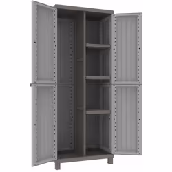 Serie C-WOOD Art. 3680 in polipropilene, finitura effetto legno. Ottima resistenza agli agenti atmosferici. Doppia anta, tre ...