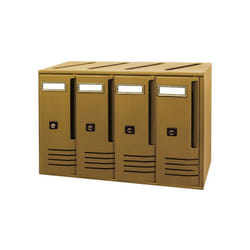 Alubox - Cassetta postale mod.cubo verticale 4 posti condominio - Salone