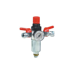 Fiac riduttore regolatore di pressione 950/1 per compressore con filtro manometro e 2 rubinetti attacco baionetta
