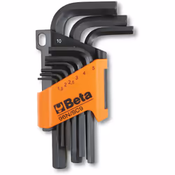 Art. 96N/SC9 serie da 9 pezzi esecuzione brunita. UNI 6753 - DIN 911 Misura 1,5 -2- 2,5- 3- 4- 5- 6- 8- 10 mm. Con supporto i ...