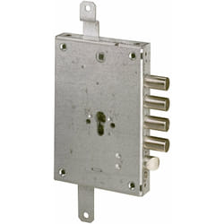 Cisa - Serratura per Porte Blindate Applicazione Planare - Chiusura triplice 4 Catenacci e Scrocco - Entrata 60 mm - B6515.48