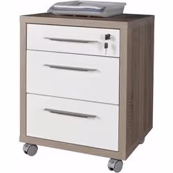 Linea DISEGNO Cassettiera con ruote Art. CT4811 K512 struttura in truciolare rivestito in melaminico. Top e fiancate spessore ...