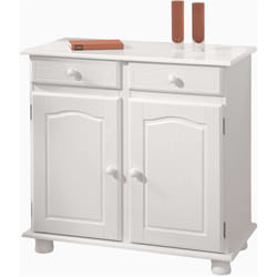 Kit Buffet 2 Ante + 2 Cassetti Massello Bianco