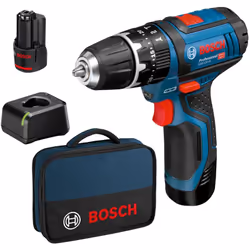 Fornito in valigetta con 2 batterie e caricabatteria. Mod. GSB 12V-15 a percussione Batteria 12,0 V - 2,0 Ah - Litio Tempo di ...