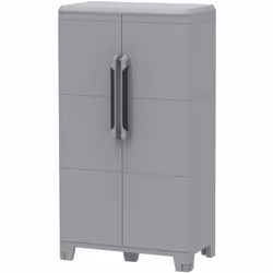 Art. MODULAR 3 in resina antiurto. Cerniere antivento in metallo, piedini regolabili in altezza. Moduli interconnessi e sovra ...