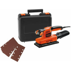 Black&decker - Levigatrice Orbitale 240W 15000 Giri/Min + Valigetta + 5 Fogli Carta Abrasiva - Ka320Eka