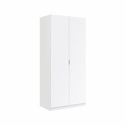 Armadio 2 Ante 2 Cassetti Cm. 81 x 52 x 180h Bianco