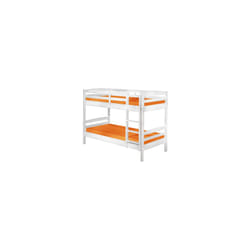 Kit letto a castello o 2 letti cm. 102X200X148H bianco legno massello